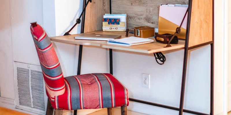 Secretary outlet on desk